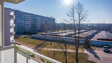 Ausblick vom Balkon